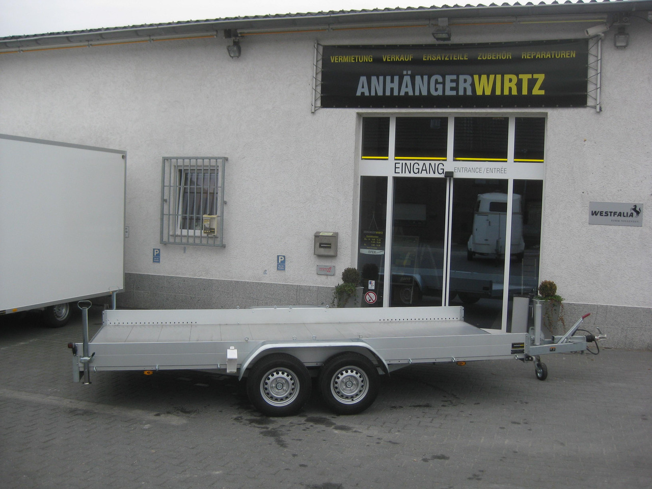 Anssems Transporter AMT 2500 440x190x18cm Aluboden Alurampen Seilwinde 2500kg Modell 22 - Бордово ремарке/ Платформа: снимка 4 Anssems Transporter AMT 2500 440x190x18cm Aluboden Alurampen Seilwinde 2500kg Modell 22 - Бордово ремарке/ Платформа: снимка 4