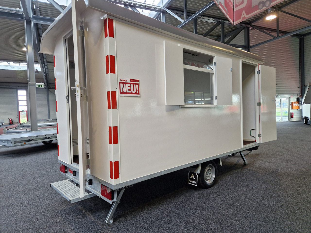Bauwagen PTS 1400.390×188 Heizung Toilette 1400kg - Затворена каросерия ремарке: снимка 1 Bauwagen PTS 1400.390×188 Heizung Toilette 1400kg - Затворена каросерия ремарке: снимка 1