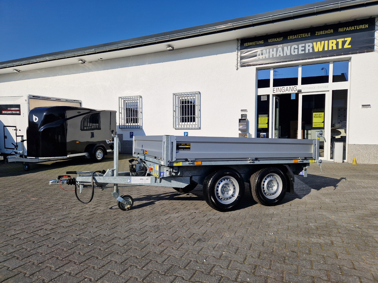 Самосвал ремарке Böckmann Kipper DK AL 2516/27 256x165x30cm Elektro + NHP Pendel (S) 2700kg: снимка 12