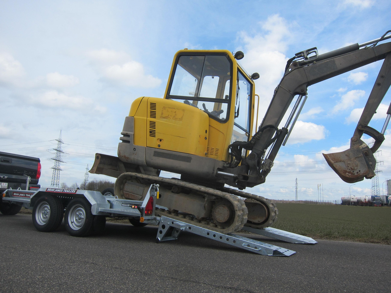 Brian James Digger Plant 543-3217-35 320x170cm Schaufelablage Rampen Reserverad 3500kg - Ремарке за строителна техника: снимка 2 Brian James Digger Plant 543-3217-35 320x170cm Schaufelablage Rampen Reserverad 3500kg - Ремарке за строителна техника: снимка 2