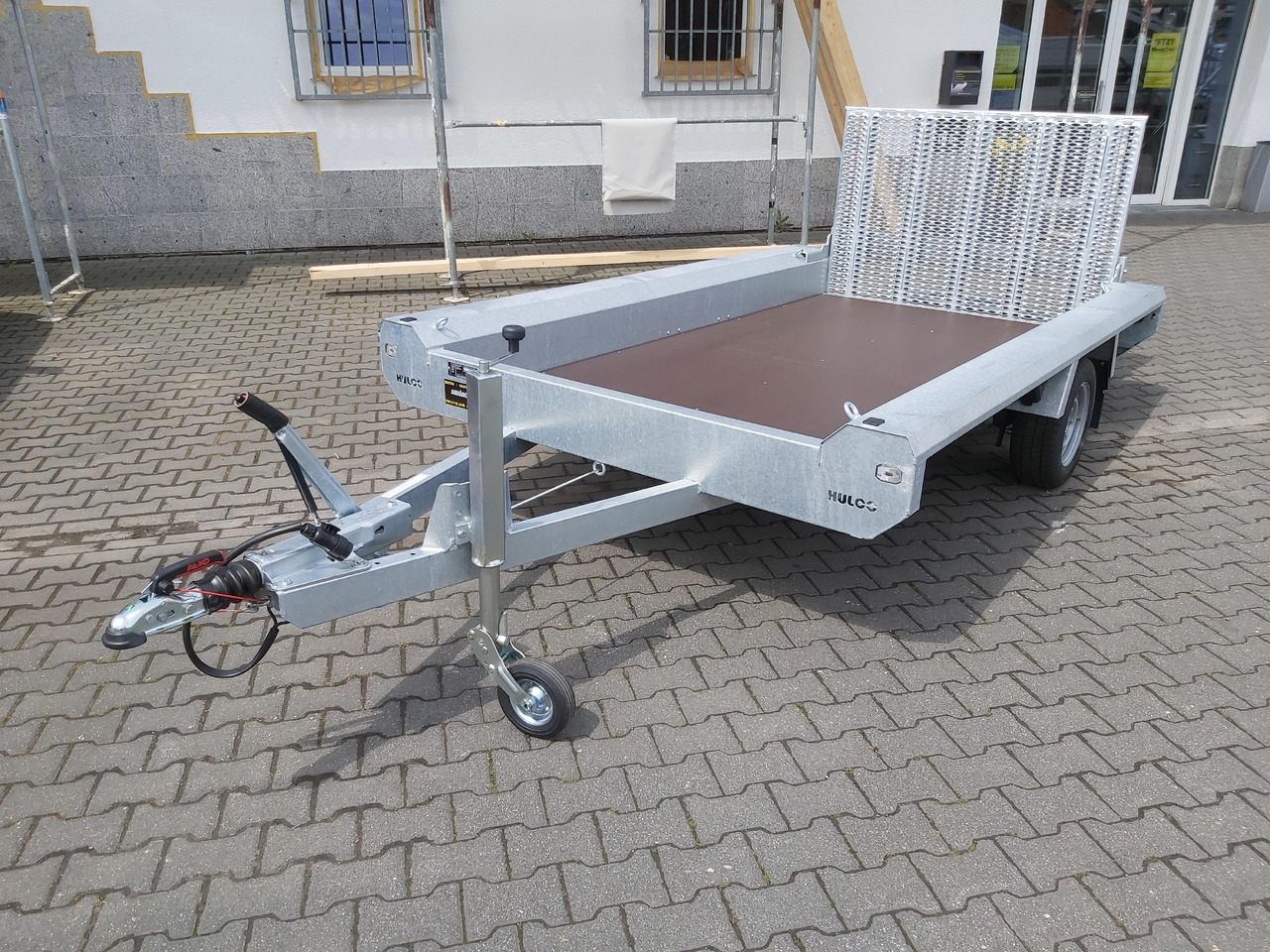 Ремарке за строителна техника HULCO TERRAX Basic 294x150x27cm Heckrampe 100cm (M) 12" 1800kg: снимка 6