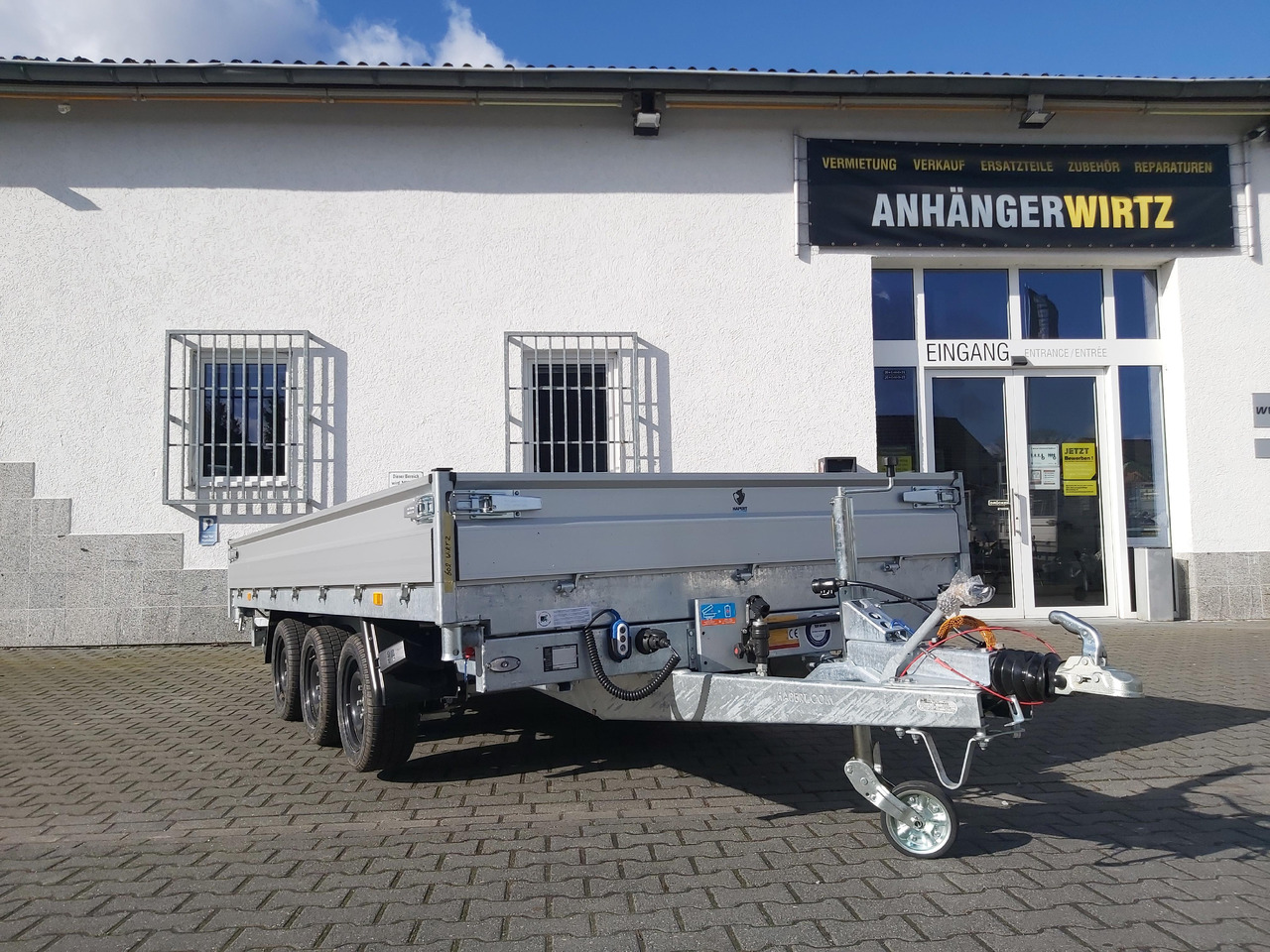 Hapert COBALT HM-3 405x200x30cm Ferro Elektro + NHP Rampen Heckstützen Tridem 3500kg Abverkauf - Самосвал ремарке: снимка 3 Hapert COBALT HM-3 405x200x30cm Ferro Elektro + NHP Rampen Heckstützen Tridem 3500kg Abverkauf - Самосвал ремарке: снимка 3
