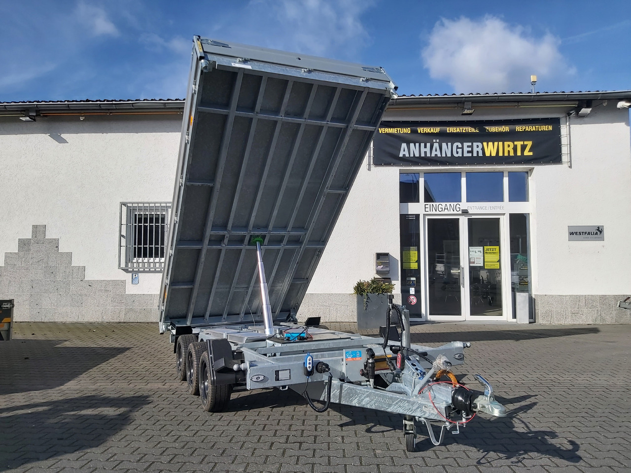 Hapert COBALT HM-3 405x200x30cm Ferro Elektro + NHP Rampen Heckstützen Tridem 3500kg Abverkauf - Самосвал ремарке: снимка 5 Hapert COBALT HM-3 405x200x30cm Ferro Elektro + NHP Rampen Heckstützen Tridem 3500kg Abverkauf - Самосвал ремарке: снимка 5