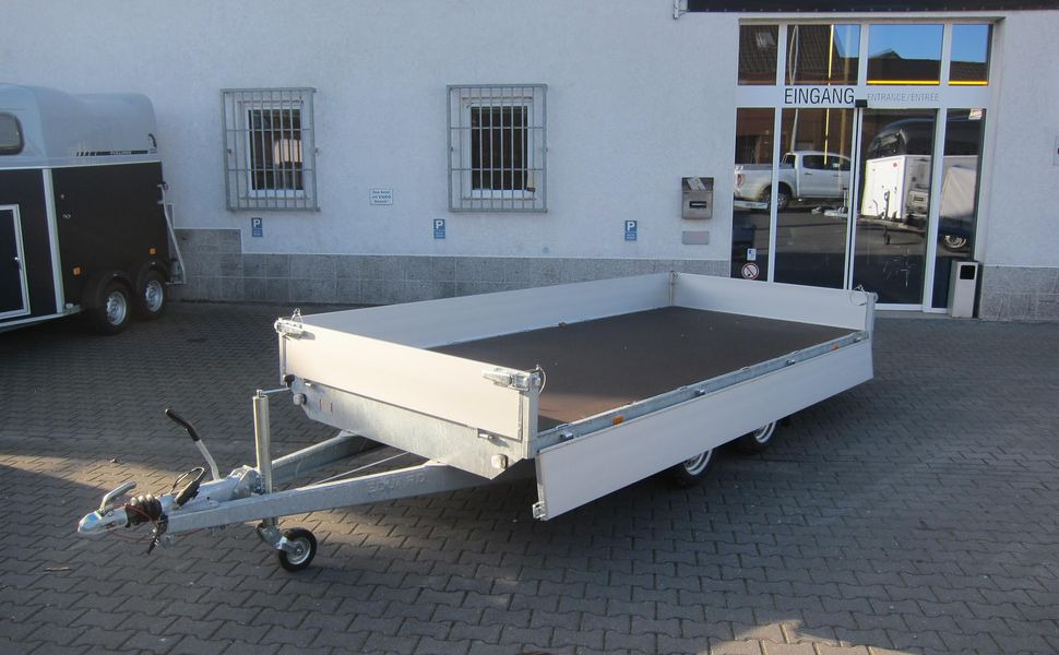 Hochlader 406x200x30cm 13" niedrig Fahrwerk (XL) 3500kg AKTION - Бордово ремарке/ Платформа: снимка 1 Hochlader 406x200x30cm 13" niedrig Fahrwerk (XL) 3500kg AKTION - Бордово ремарке/ Платформа: снимка 1