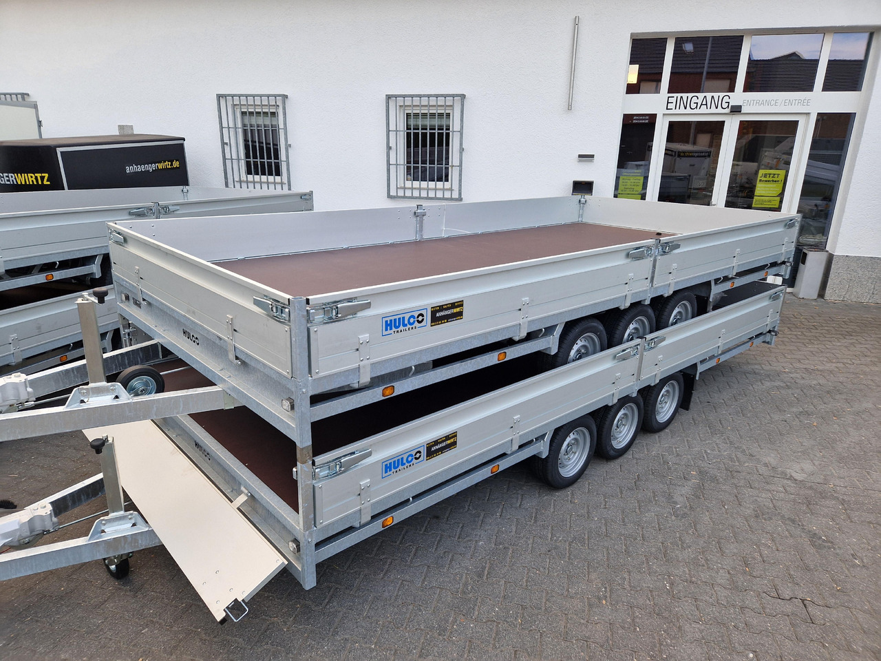 MEDAX - 3 3500 502x223x30cm Tridem 12" niedrig Fahrwerk (XXL) 3500kg - Бордово ремарке/ Платформа: снимка 3 MEDAX - 3 3500 502x223x30cm Tridem 12" niedrig Fahrwerk (XXL) 3500kg - Бордово ремарке/ Платформа: снимка 3
