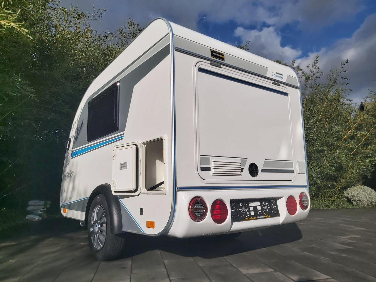 Каравана Mini Camper Mini Tommy TMC25 252x140x121cm aero V1 Küche 12V/230V 100km/H 750kg gebremst Modell 24: снимка 8