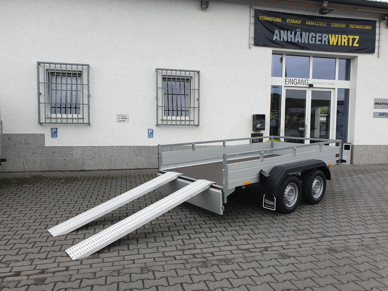 Saris Anhänger FW2000 McAlu Pro MP 305x155x45cm Auffahrrampen (M) 2000kg Winter Aktion - Бордово ремарке/ Платформа: снимка 4 Saris Anhänger FW2000 McAlu Pro MP 305x155x45cm Auffahrrampen (M) 2000kg Winter Aktion - Бордово ремарке/ Платформа: снимка 4