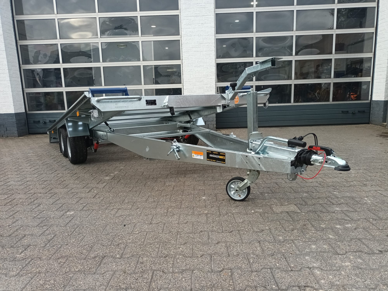 Автовоз ремарке Saris Cartrailer AT 401 202 2700 2 K easyload ankippbar Rampen Fahrschienen Radstop 2700kg 100km/H: снимка 7