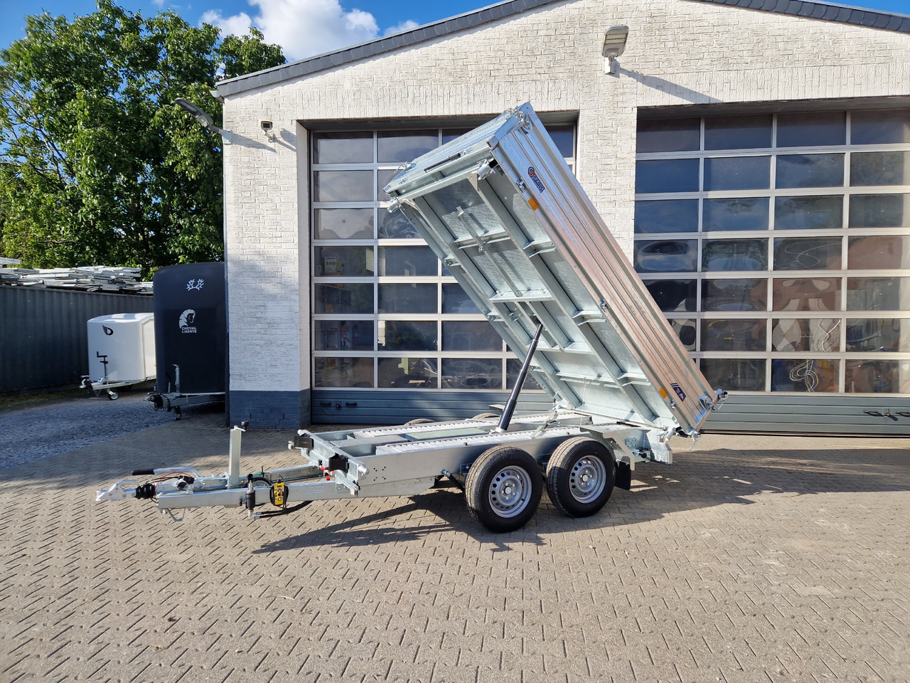 Saris Kipper 3 SKS 310 176 40cm Stahlwände HD elektro Notpumpe Alurampen Stützen 3000kg 100km/H - Самосвал ремарке: снимка 5 Saris Kipper 3 SKS 310 176 40cm Stahlwände HD elektro Notpumpe Alurampen Stützen 3000kg 100km/H - Самосвал ремарке: снимка 5