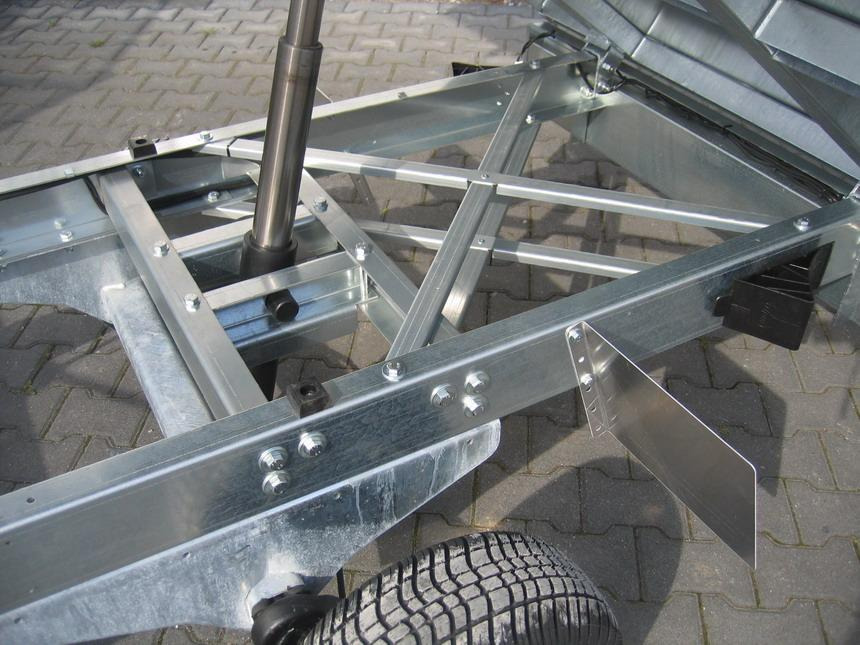 Самосвал ремарке WM Meyer Kipper HLNK 1523/141 231x141x33cm Metallboden 1500kg Aktion Onlinekauf Modell 2022: снимка 6