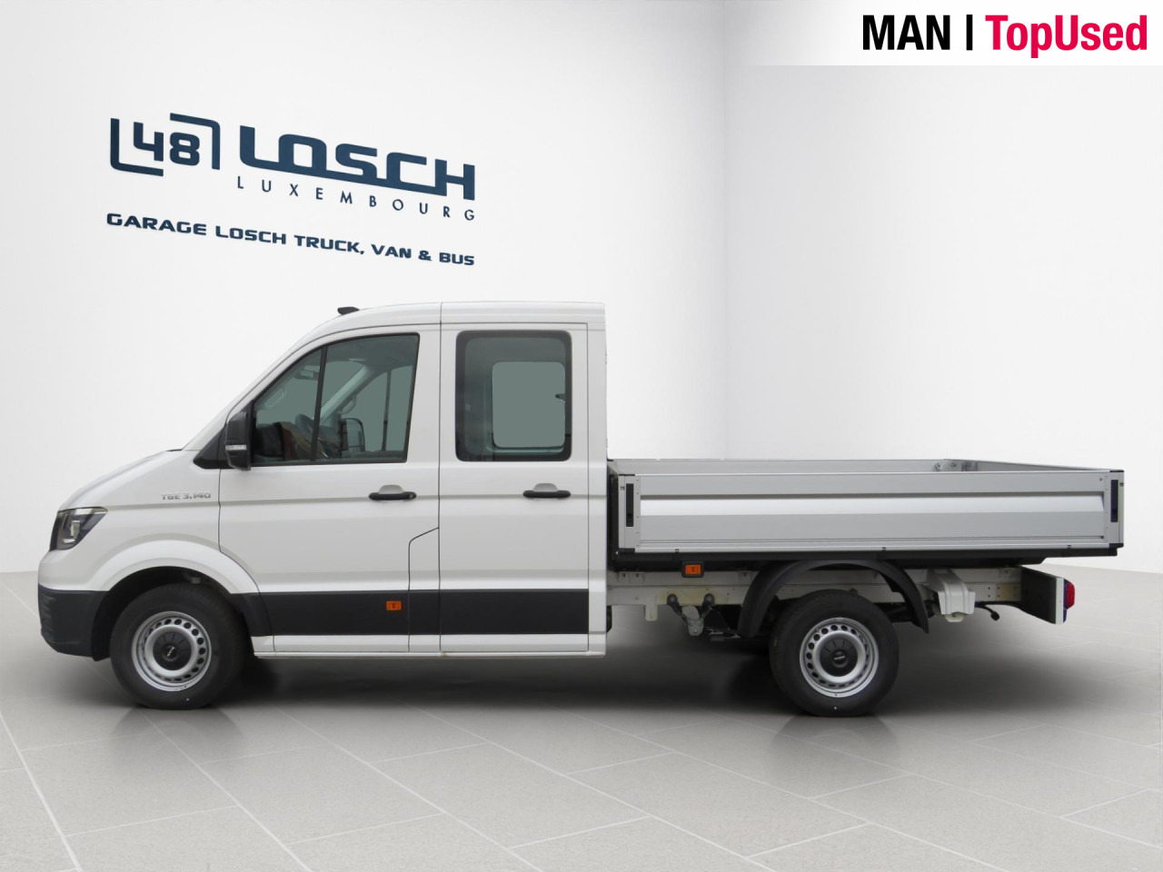 Бордови бус, Бус с двойна кабина MAN TGE 3.140 4X2F L3 SB Doka Pritsche Klima ZV: снимка 10