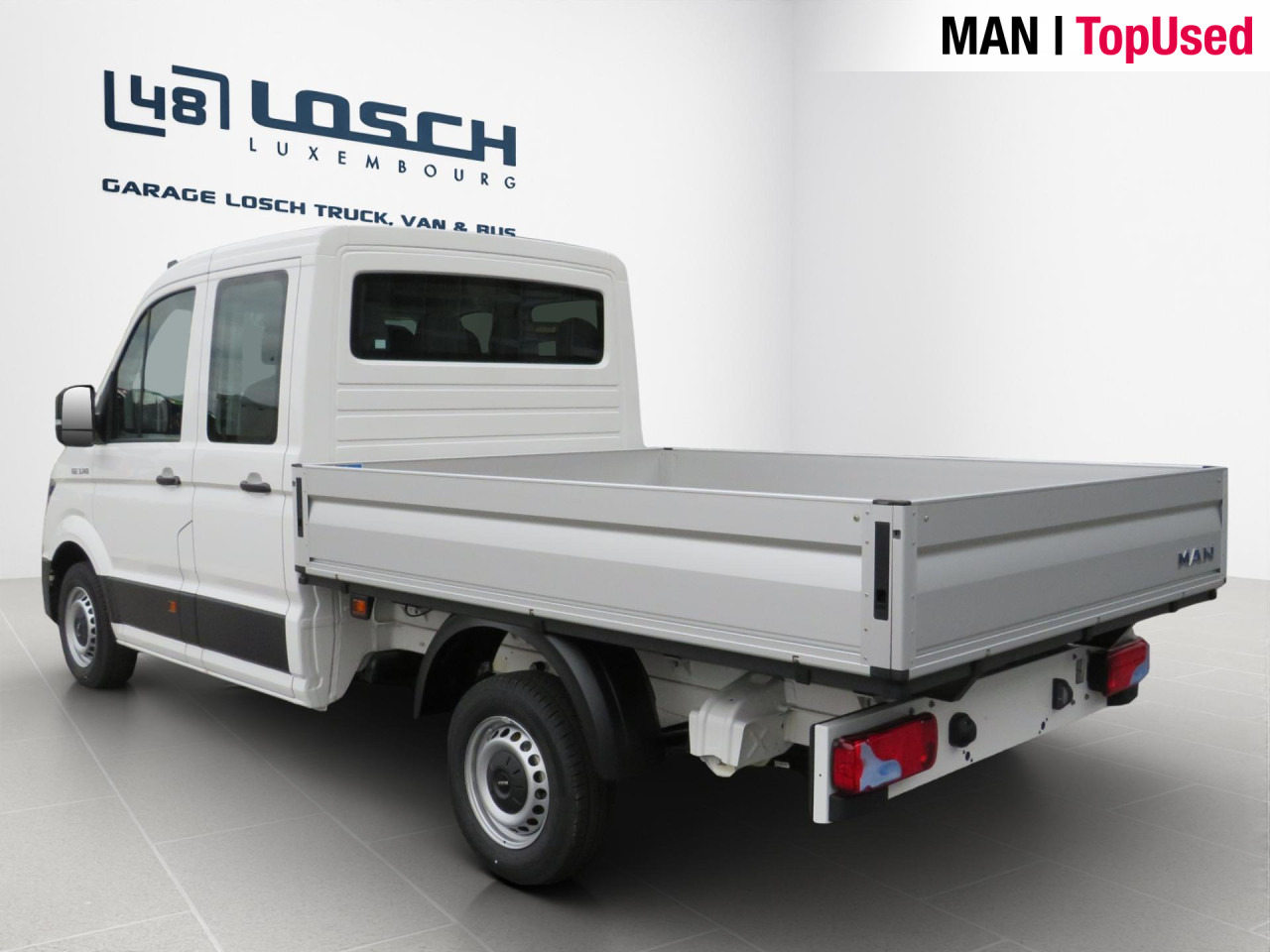 Бордови бус, Бус с двойна кабина MAN TGE 3.140 4X2F L3 SB Doka Pritsche Klima ZV: снимка 11