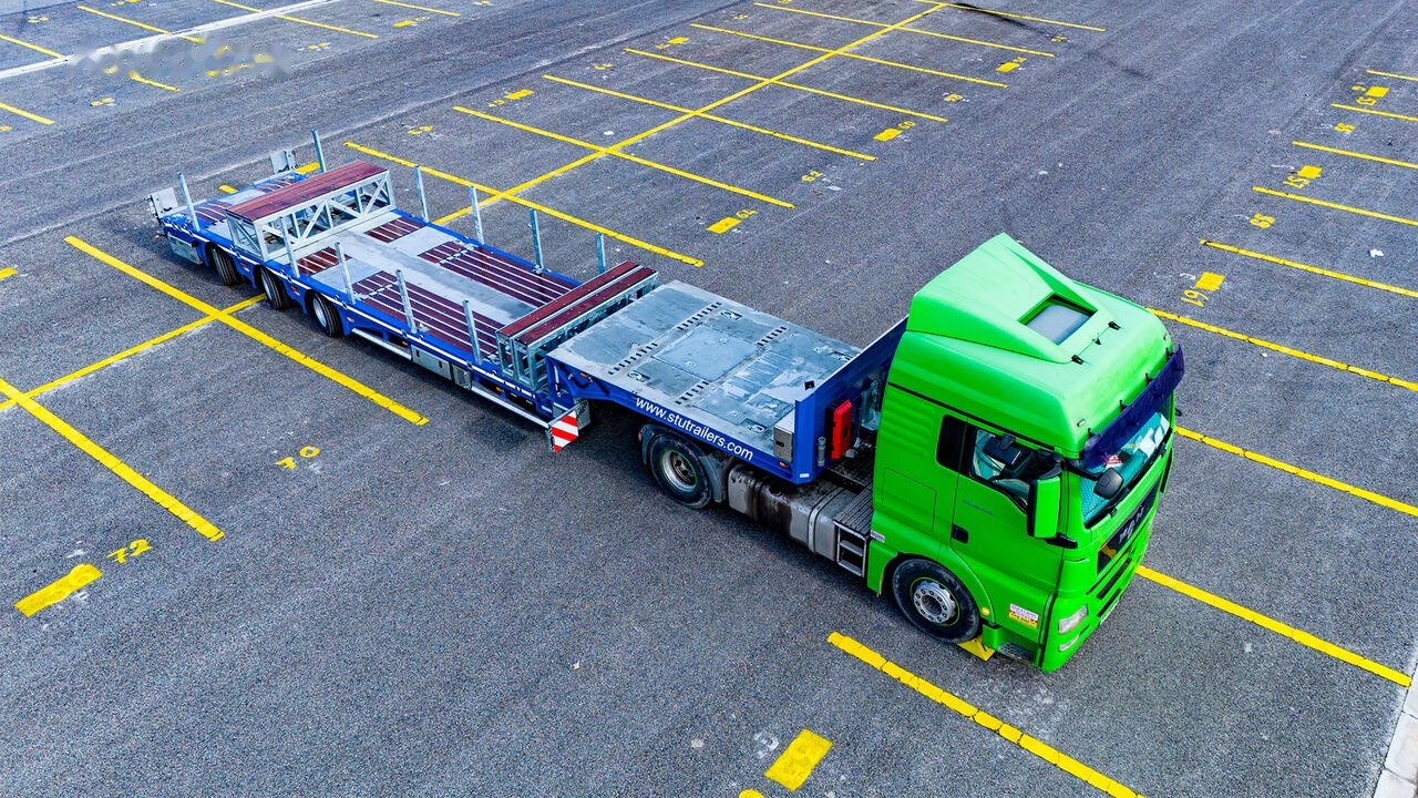 STU 3 Axle Hydraulic Steering Low Loader - Нискорамна площадка полуремарке: снимка 5 STU 3 Axle Hydraulic Steering Low Loader - Нискорамна площадка полуремарке: снимка 5