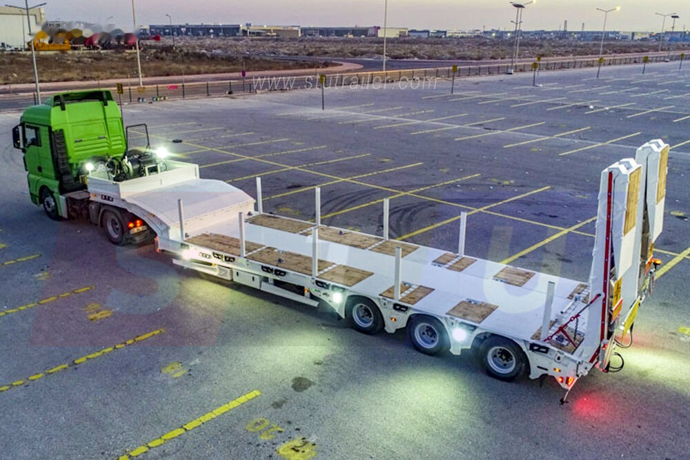 STU 3 Axles Lowbed Trailer - Нискорамна площадка полуремарке: снимка 1 STU 3 Axles Lowbed Trailer - Нискорамна площадка полуремарке: снимка 1
