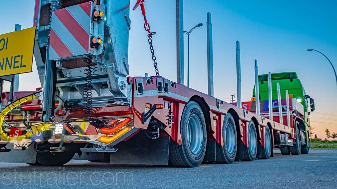 STU 4 Axle Extendable Lowbed Trailer - Нискорамна площадка полуремарке: снимка 3 STU 4 Axle Extendable Lowbed Trailer - Нискорамна площадка полуремарке: снимка 3