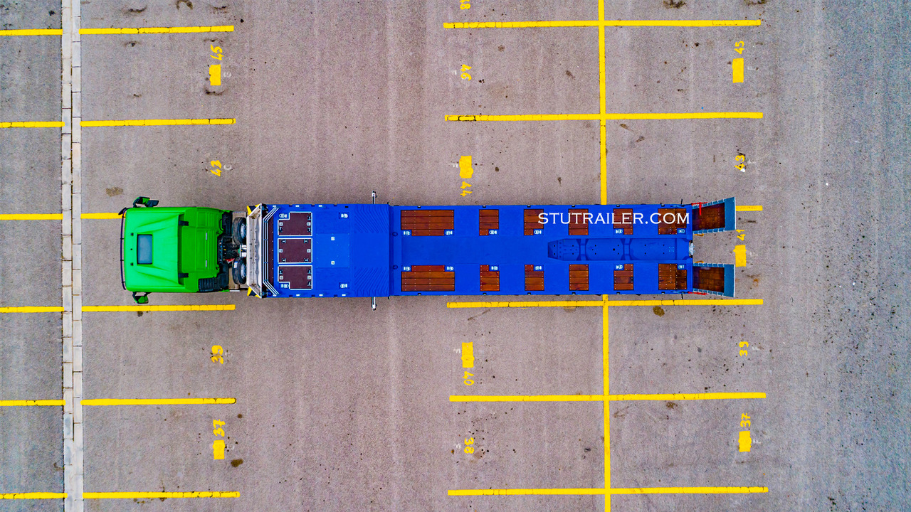 STU 5 Axle Hydraulic Steering Extendable Low Laoder - Нискорамна площадка полуремарке: снимка 3 STU 5 Axle Hydraulic Steering Extendable Low Laoder - Нискорамна площадка полуремарке: снимка 3