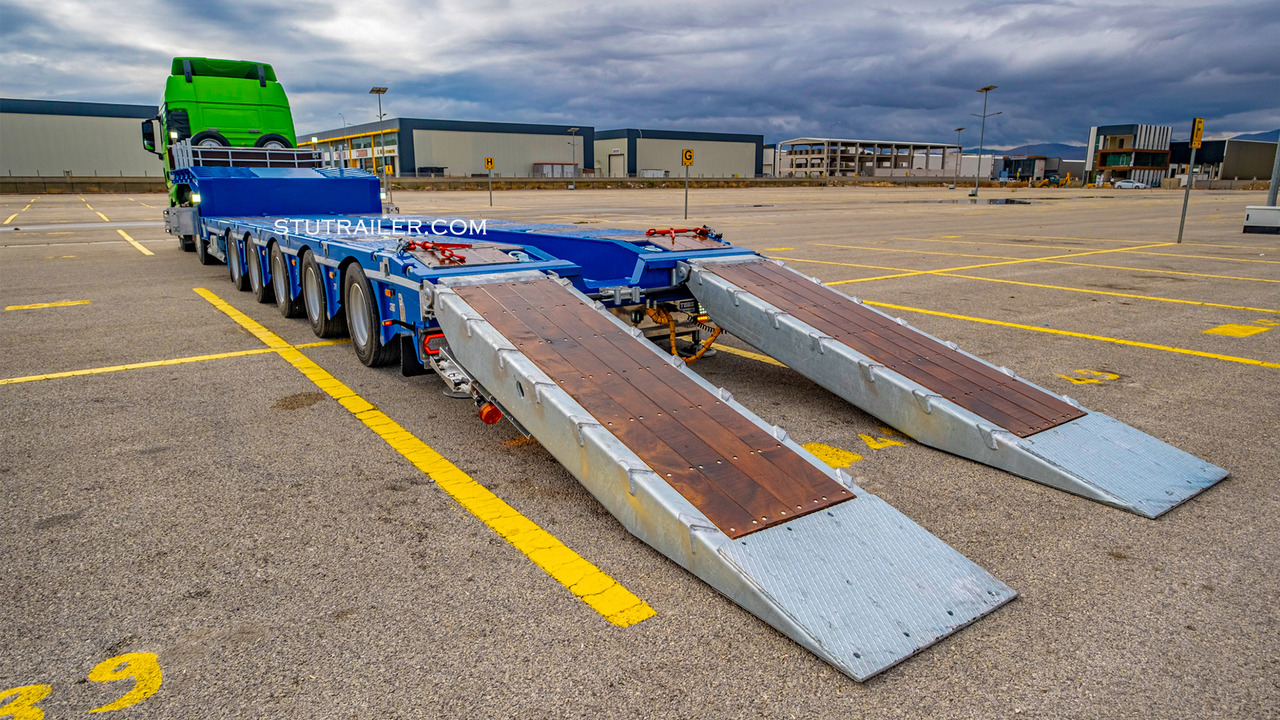 STU 5 Axle Hydraulic Steering Extendable Low Laoder - Нискорамна площадка полуремарке: снимка 5 STU 5 Axle Hydraulic Steering Extendable Low Laoder - Нискорамна площадка полуремарке: снимка 5