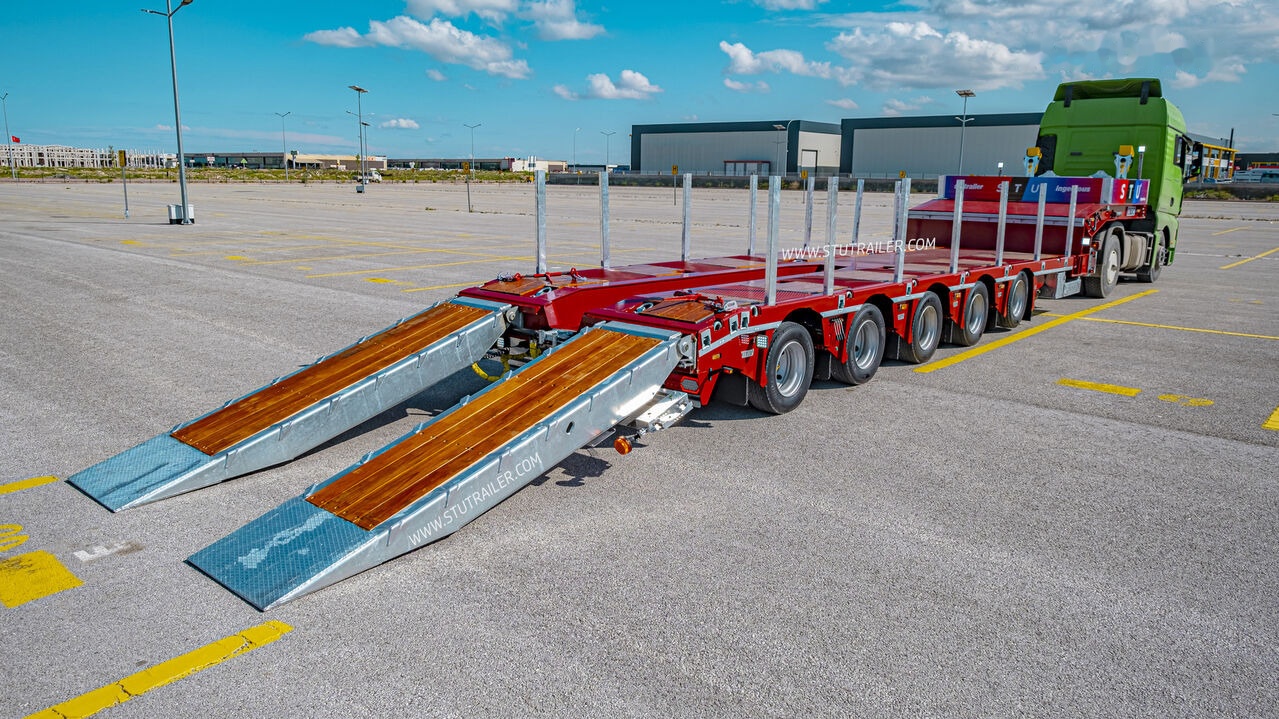 STU 5 Axle Lowbed / Extendable - Нискорамна площадка полуремарке: снимка 4 STU 5 Axle Lowbed / Extendable - Нискорамна площадка полуремарке: снимка 4