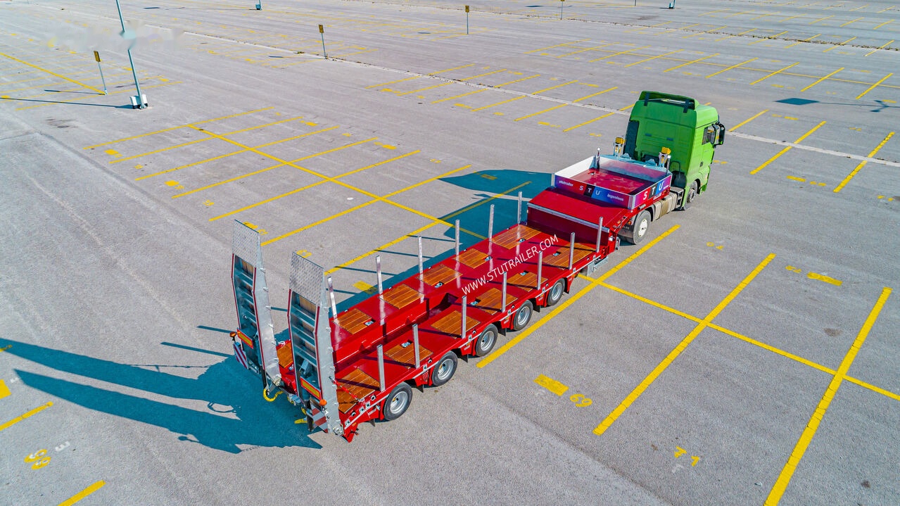 STU 5 Axle Lowbed / Extendable - Нискорамна площадка полуремарке: снимка 1 STU 5 Axle Lowbed / Extendable - Нискорамна площадка полуремарке: снимка 1
