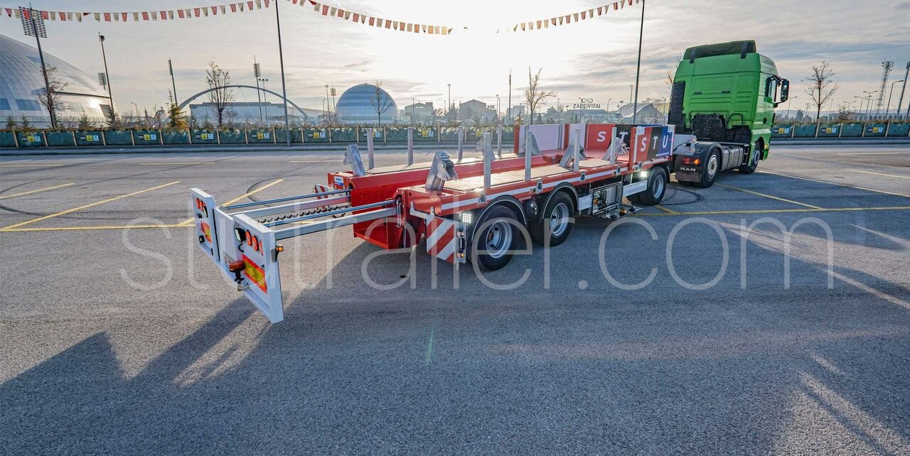 Нови Нискорамна площадка ремарке За превоз на тежка техника STU Boat Drawbar Trailer / Bateau ATTACHE Remorque: снимка 25