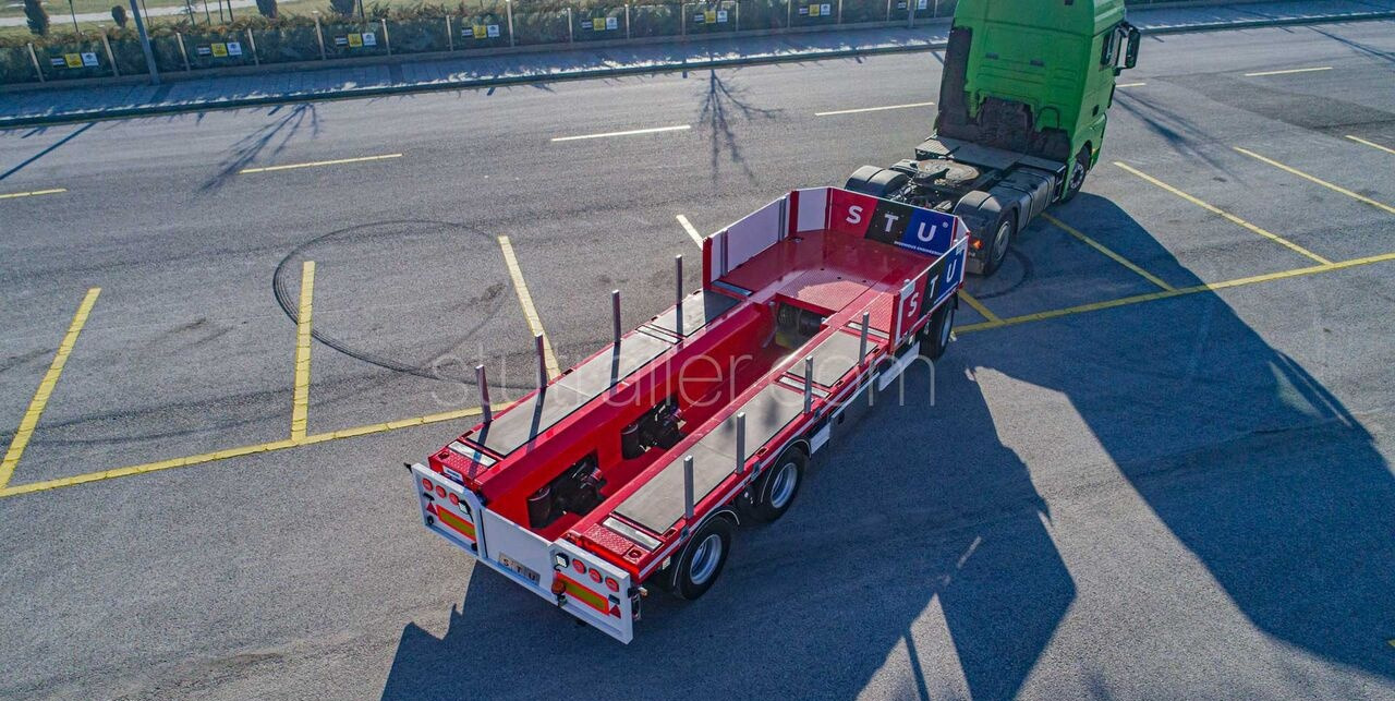 Нови Нискорамна площадка ремарке За превоз на тежка техника STU Boat Drawbar Trailer / Bateau ATTACHE Remorque: снимка 13