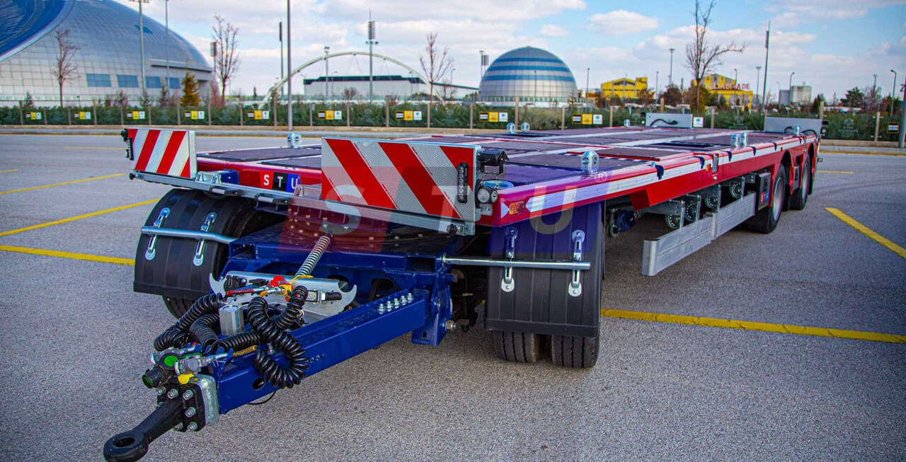 Нови Нискорамна площадка ремарке За превоз на тежка техника STU Boat Drawbar Trailer / Bateau ATTACHE Remorque: снимка 8