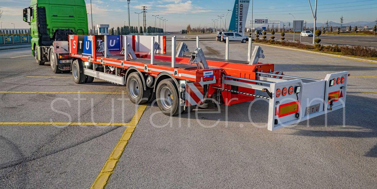 Нови Нискорамна площадка ремарке За превоз на тежка техника STU Boat Drawbar Trailer / Bateau ATTACHE Remorque: снимка 9