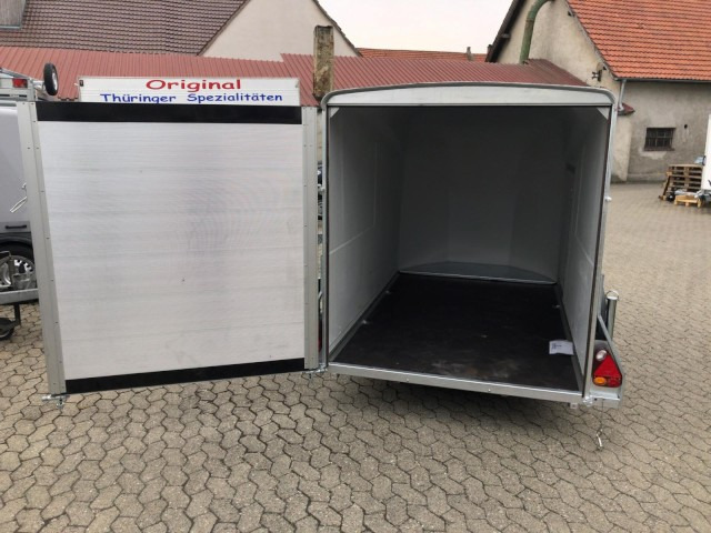 Нови Затворена каросерия ремарке Cheval Liberte Debon Cargo 2 Poly +​ Türe schwarz 1300 kg, 100 km/h, 300x155x168cm: снимка 7