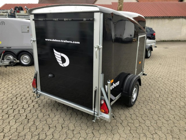Cheval Liberte Debon Cargo 2 Poly + Türe schwarz Aluräder 1300 kg, 100 km/h, 300x155x168cm - Затворена каросерия ремарке: снимка 5 Cheval Liberte Debon Cargo 2 Poly + Türe schwarz Aluräder 1300 kg, 100 km/h, 300x155x168cm - Затворена каросерия ремарке: снимка 5