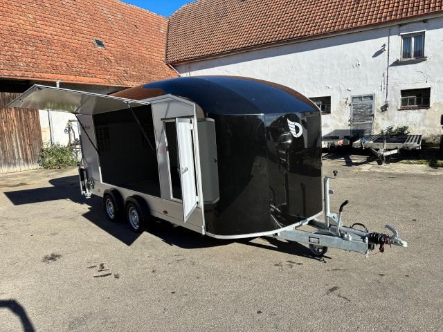 Cheval Liberte Debon Roadster 1000 Sandwich 3500 kg, 100 km/h, 495x200x202cm - Затворена каросерия ремарке: снимка 2 Cheval Liberte Debon Roadster 1000 Sandwich 3500 kg, 100 km/h, 495x200x202cm - Затворена каросерия ремарке: снимка 2