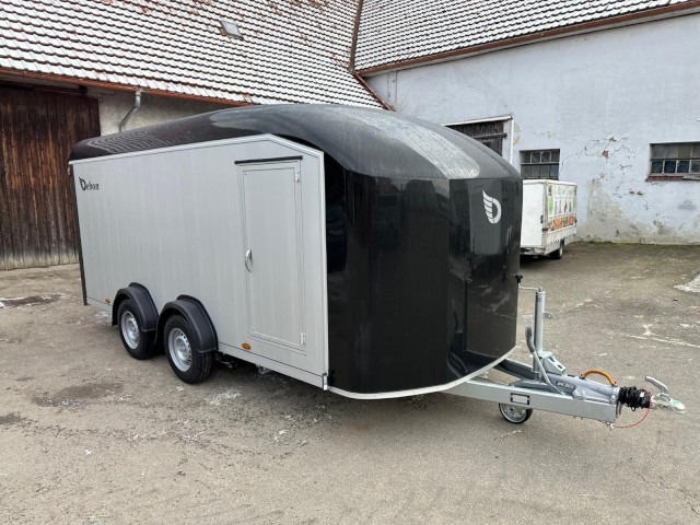 Cheval Liberte Debon Roadster 900 Alu + Türe 3500 kg, 100 km/h, 495x202x202cm - Затворена каросерия ремарке: снимка 1 Cheval Liberte Debon Roadster 900 Alu + Türe 3500 kg, 100 km/h, 495x202x202cm - Затворена каросерия ремарке: снимка 1