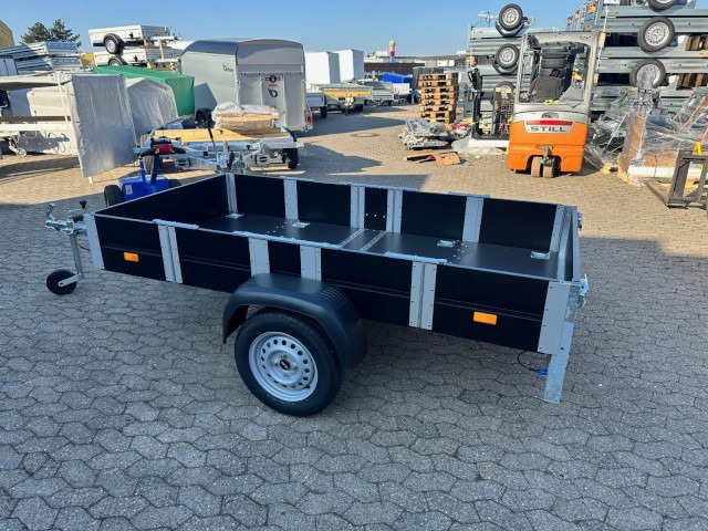 Faltos Blackline, 750 kg, 2420 x 1240 x 300 mm - Ремарке за кола: снимка 1 Faltos Blackline, 750 kg, 2420 x 1240 x 300 mm - Ремарке за кола: снимка 1