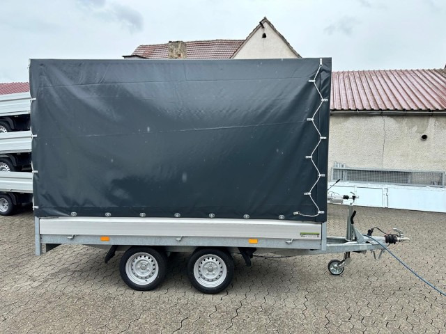 Hapert Azure H-2 Hochlader 3050 x 1600 x 300 mm, mit Plane 180 cm anthrazit ZG 2,0 to. - Ремарке за кола: снимка 1 Hapert Azure H-2 Hochlader 3050 x 1600 x 300 mm, mit Plane 180 cm anthrazit ZG 2,0 to. - Ремарке за кола: снимка 1
