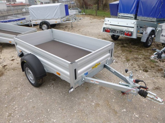 Humbaur HA 752111 mit KV, 750 kg gebremst, 2050 x 1100 x 350 mm - Ремарке за кола: снимка 1 Humbaur HA 752111 mit KV, 750 kg gebremst, 2050 x 1100 x 350 mm - Ремарке за кола: снимка 1