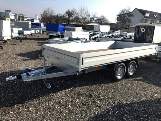 Humbaur HT 354121 Hochlader 3,5 to. 4100 x 2100 x 350 mm - Ремарке за кола: снимка 1 Humbaur HT 354121 Hochlader 3,5 to. 4100 x 2100 x 350 mm - Ремарке за кола: снимка 1