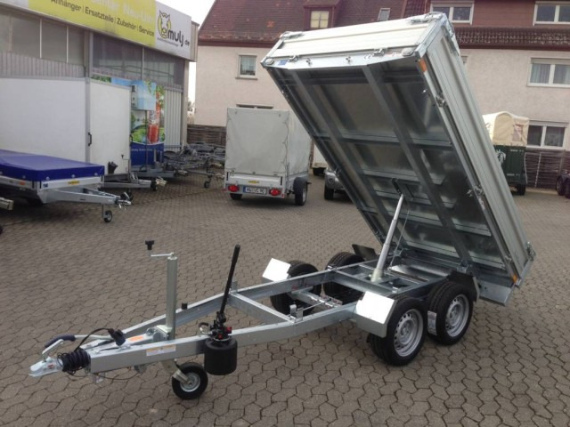 Humbaur HUK 273117 Heckkipper 2,7 t. 3140 x 1750 x 300 mm, E-Pumpe - Самосвал ремарке: снимка 2 Humbaur HUK 273117 Heckkipper 2,7 t. 3140 x 1750 x 300 mm, E-Pumpe - Самосвал ремарке: снимка 2