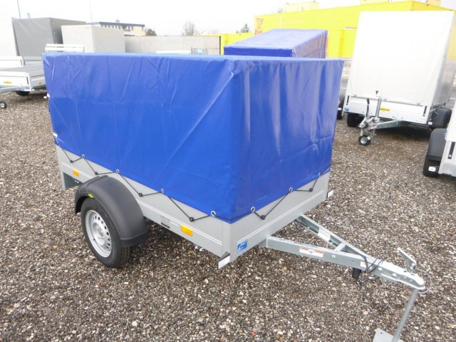 Humbaur Startrailer H 752010 mit Hochplane 750 kg 2050x1095x300mm - Ремарке за кола: снимка 1 Humbaur Startrailer H 752010 mit Hochplane 750 kg 2050x1095x300mm - Ремарке за кола: снимка 1