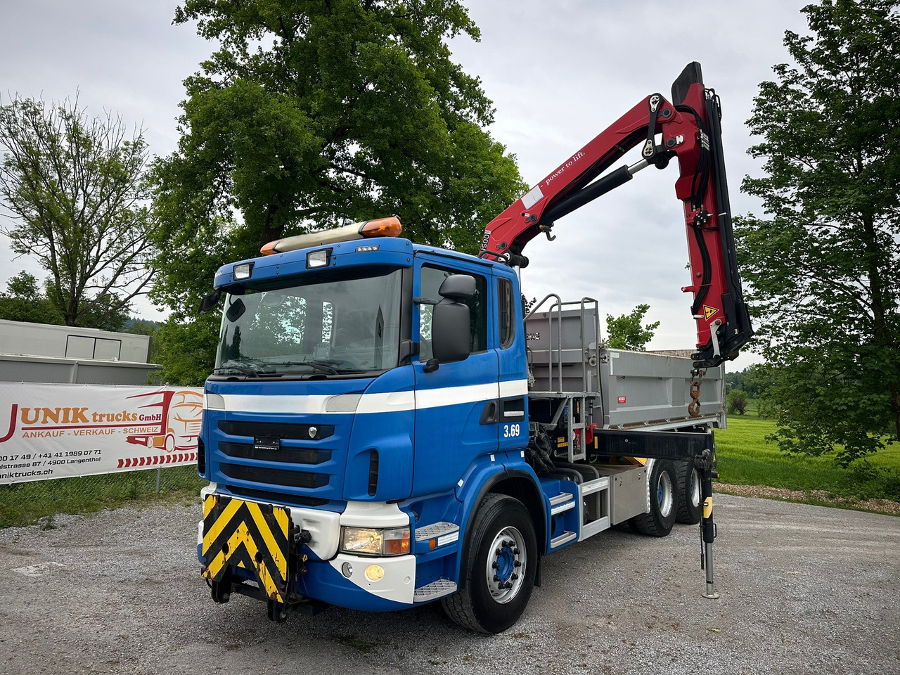 SCANIA G440 6x4 Kran+Kipper ORG-km 57.000 - Самосвал камион, Камион с кран: снимка 1 SCANIA G440 6x4 Kran+Kipper ORG-km 57.000 - Самосвал камион, Камион с кран: снимка 1