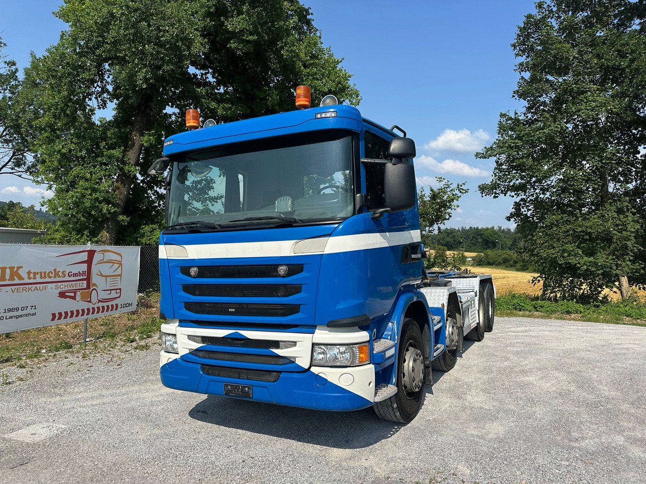 SCANIA G450 8x4 Hiab - Мултилифт с кука камион: снимка 1 SCANIA G450 8x4 Hiab - Мултилифт с кука камион: снимка 1