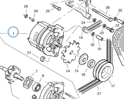 Alternator 20776758 for Volvo L40, L40B, L45, L45B - Алтернатор за Колесен товарач: снимка 2 Alternator 20776758 for Volvo L40, L40B, L45, L45B - Алтернатор за Колесен товарач: снимка 2