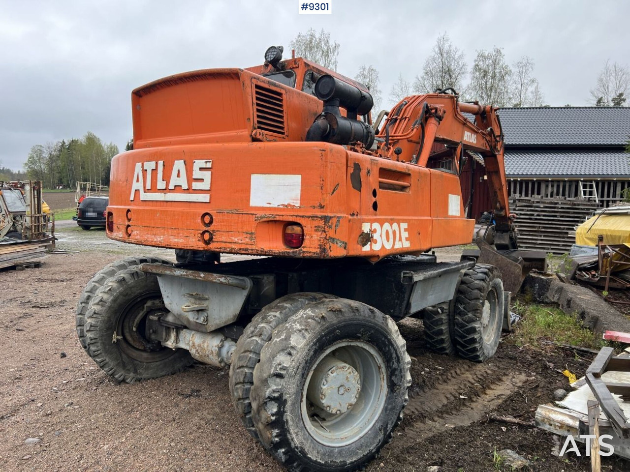 Atlas 1302 E Wheeled excavator with attachments (VIDEO) - Колесен багер: снимка 4 Atlas 1302 E Wheeled excavator with attachments (VIDEO) - Колесен багер: снимка 4