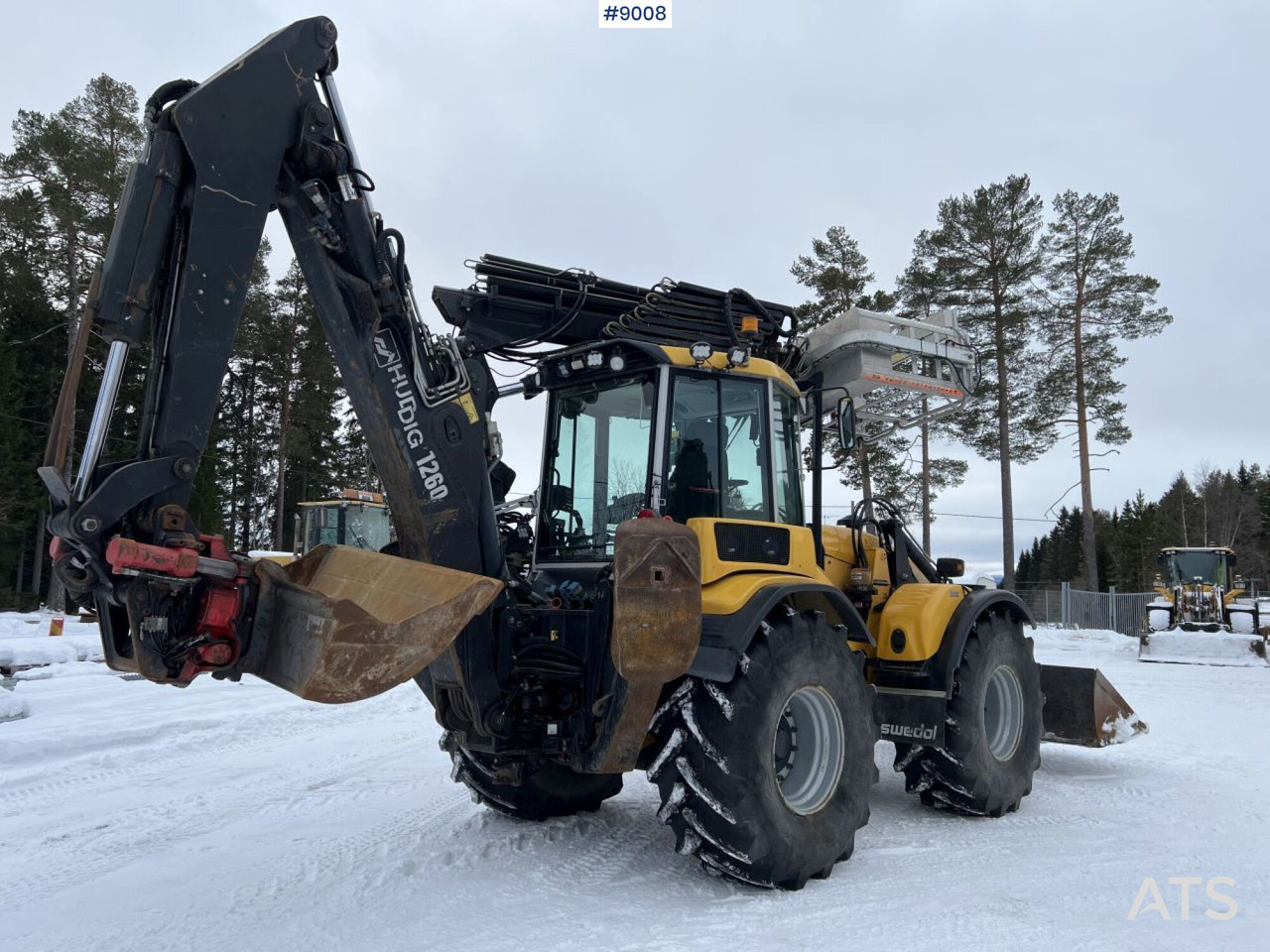 Backhoe loader HUDDIG 1260B Line equipped (VIDEO) - Багер-товарач: снимка 5 Backhoe loader HUDDIG 1260B Line equipped (VIDEO) - Багер-товарач: снимка 5