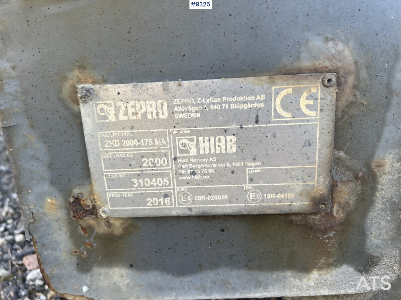 Bakgavellyft Zepro ZHD 2000-175 MA - Падащ борд: снимка 5 Bakgavellyft Zepro ZHD 2000-175 MA - Падащ борд: снимка 5