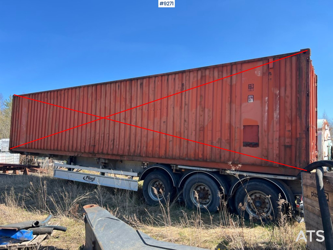 Container trailer- FLIEGL - Контейнеровоз/ Сменна каросерия полуремарке: снимка 1 Container trailer- FLIEGL - Контейнеровоз/ Сменна каросерия полуремарке: снимка 1