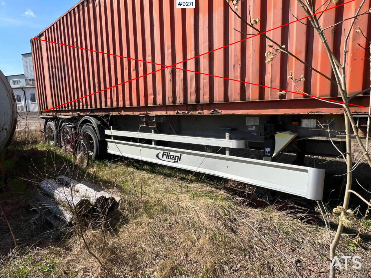 Container trailer- FLIEGL - Контейнеровоз/ Сменна каросерия полуремарке: снимка 2 Container trailer- FLIEGL - Контейнеровоз/ Сменна каросерия полуремарке: снимка 2