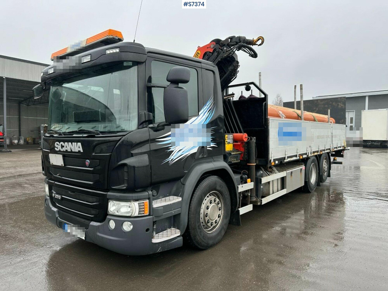 Crane truck Scania P370 with Palfinger PK18002-EH and tail lift - Камион с кран: снимка 1 Crane truck Scania P370 with Palfinger PK18002-EH and tail lift - Камион с кран: снимка 1