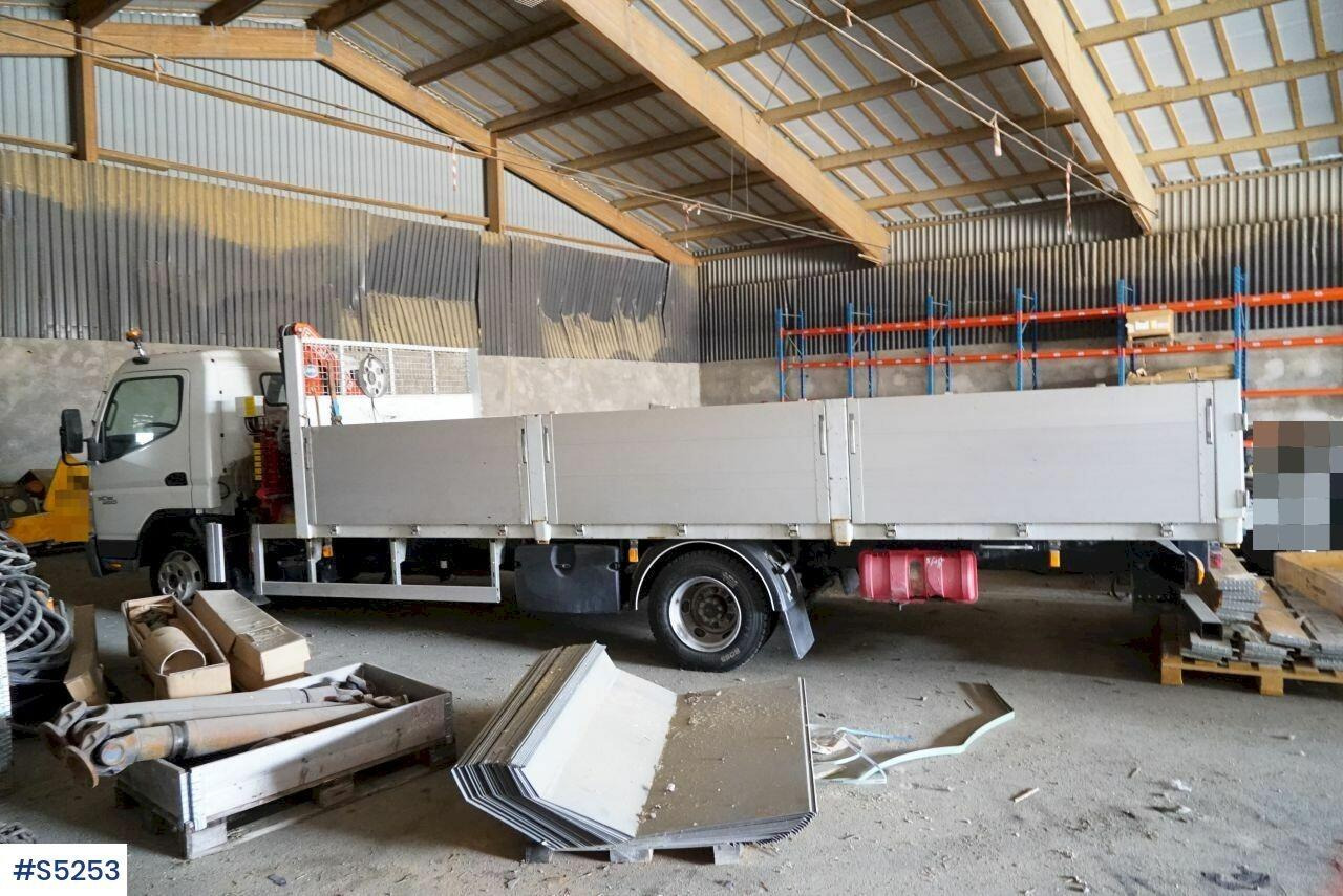 Crane truck with flat Mitsubishi Canter 7C15 - Камион с кран: снимка 2 Crane truck with flat Mitsubishi Canter 7C15 - Камион с кран: снимка 2