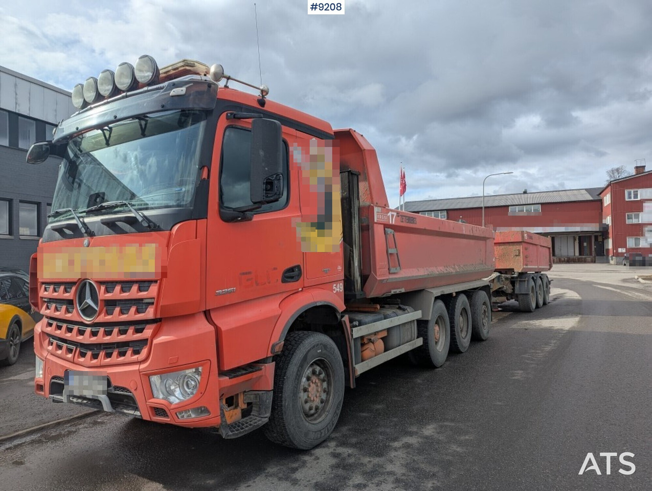 Dump / dozer truck Mercedes Benz Arocs 3251 8X4 with tipper wagon - Самосвал камион: снимка 1 Dump / dozer truck Mercedes Benz Arocs 3251 8X4 with tipper wagon - Самосвал камион: снимка 1