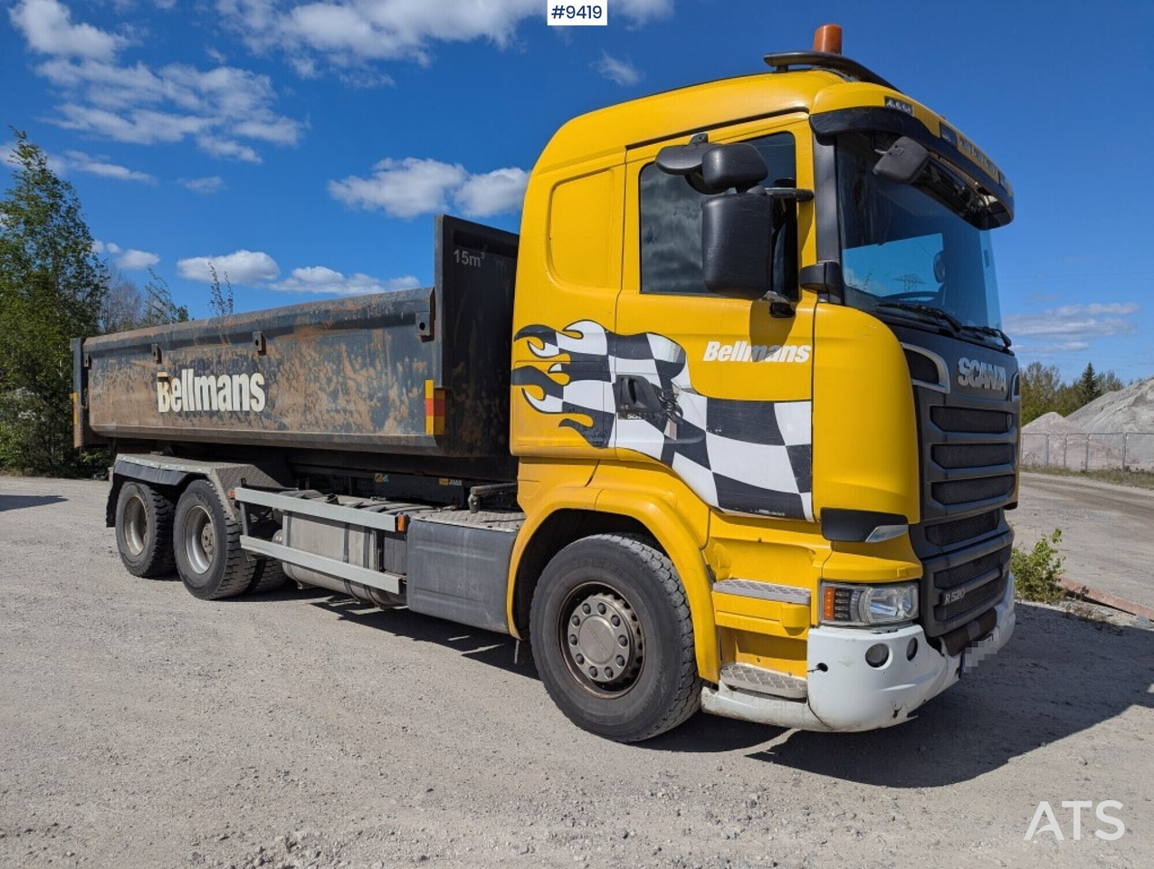 Hooklift Truck Scania R520 6x2 with flatbed - Мултилифт с кука камион: снимка 2 Hooklift Truck Scania R520 6x2 with flatbed - Мултилифт с кука камион: снимка 2