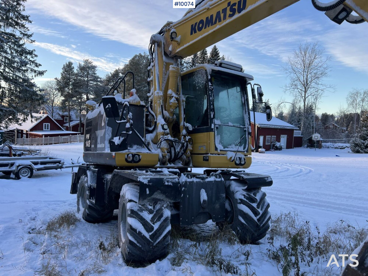 Komatsu PW148 Wheeled excavator with rotor and buckets - Колесен багер: снимка 4 Komatsu PW148 Wheeled excavator with rotor and buckets - Колесен багер: снимка 4